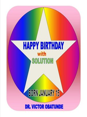 cover image of BORN JANUARY 15